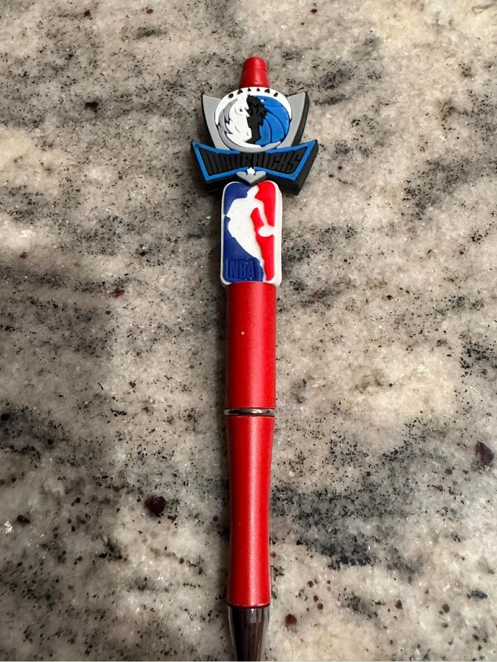 NBA Dallas Mavericks Red and Blue Soft Touch Logo Pen